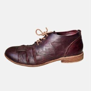 AS98 Brown Leather Lace Up Shoes | 43